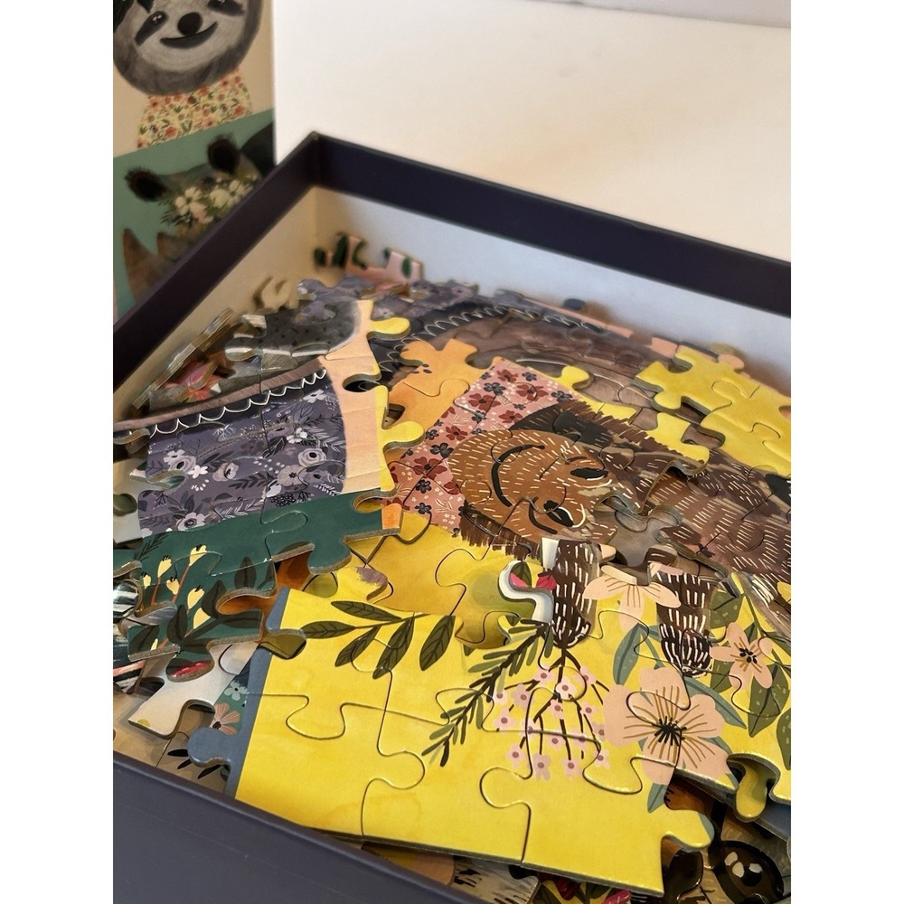 Wild Spirit 500 Piece Puzzle Galison Complete Animals Flower Headbands - Picture 6 of 6